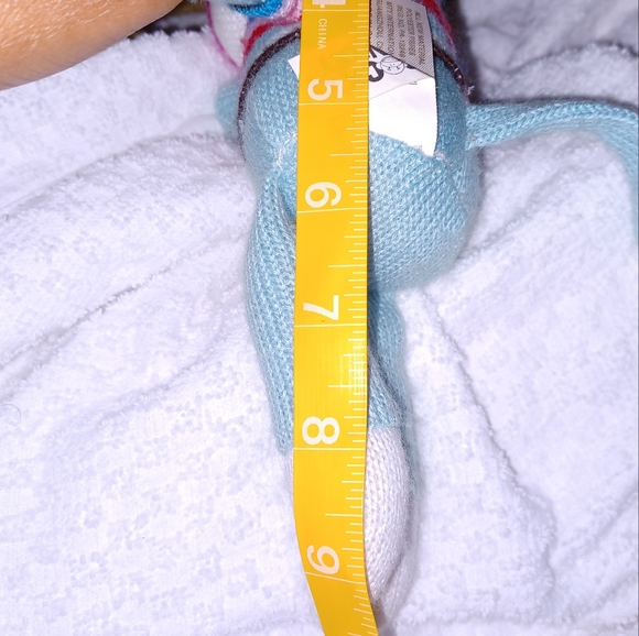 Dan Dee collectors choice Sock Monkey blue heart stripe sweater 9” Tall plush - Picture 11 of 11